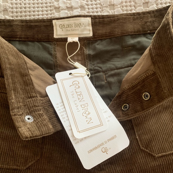 Golden Brown the Label Dylan Cords Sz XS NWT - Picture 4 of 10